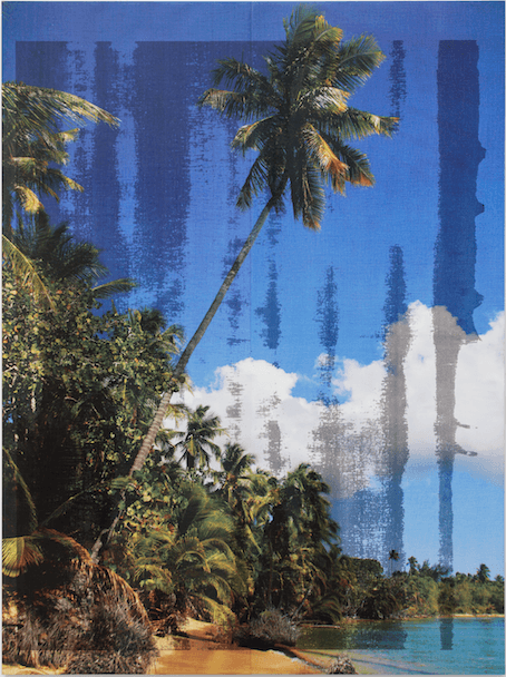 Allora & Calzadilla "Contract (UXO-16-1)", 2015 Serigrafía sobre tela (243.8 x 182.9 cm) Galería: Kurimanzutto Feria: Art Basel Miami Beach