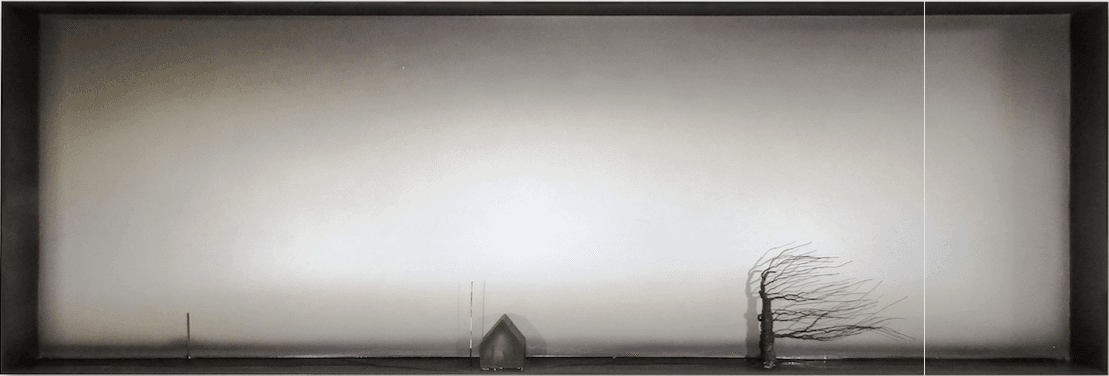 Luis Fernando Peláez "Sin título", 2015 Mixta (metal, fotografía, resina, objetos) (180 x 60 x 10 cm) Galería: Sextante