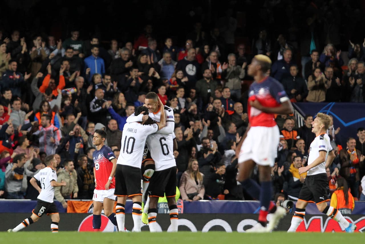 Borussia Dortmund 3-2Inter; Olympique de Lyon 3-1 Benfica; Valencia 4-1 Lille.