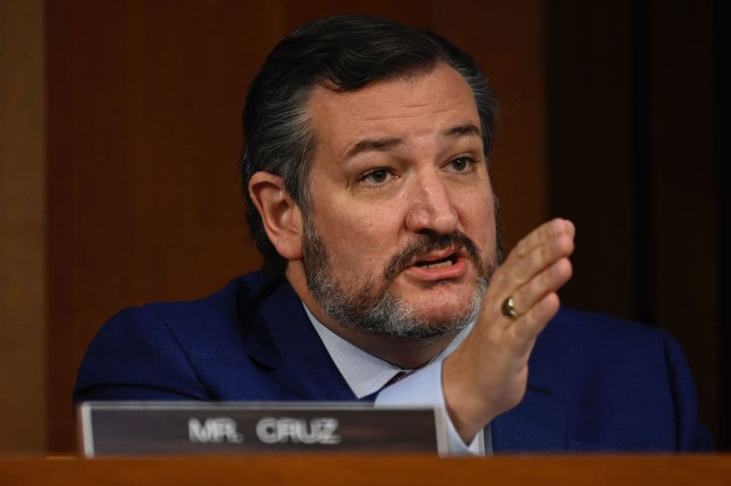 Ted Cruz durante la audiencia de confirmación de Amy Coney Barret