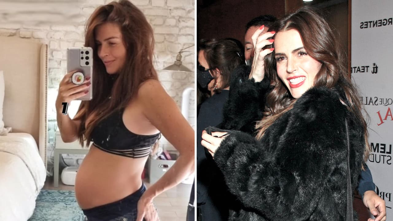 Claudia Álvarez deja ver por primera vez a sus mellizos desde dentro de su pancita