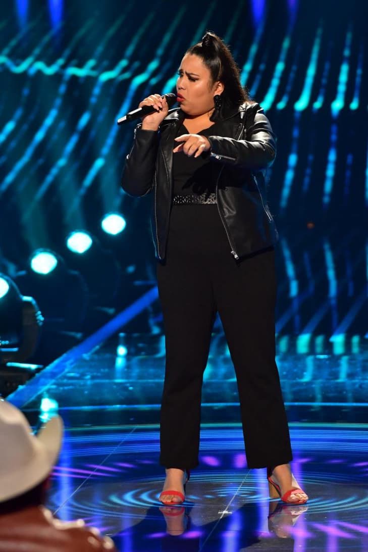 A ella le correspondió cantar el tema 'Rise Up' de Andra Day.