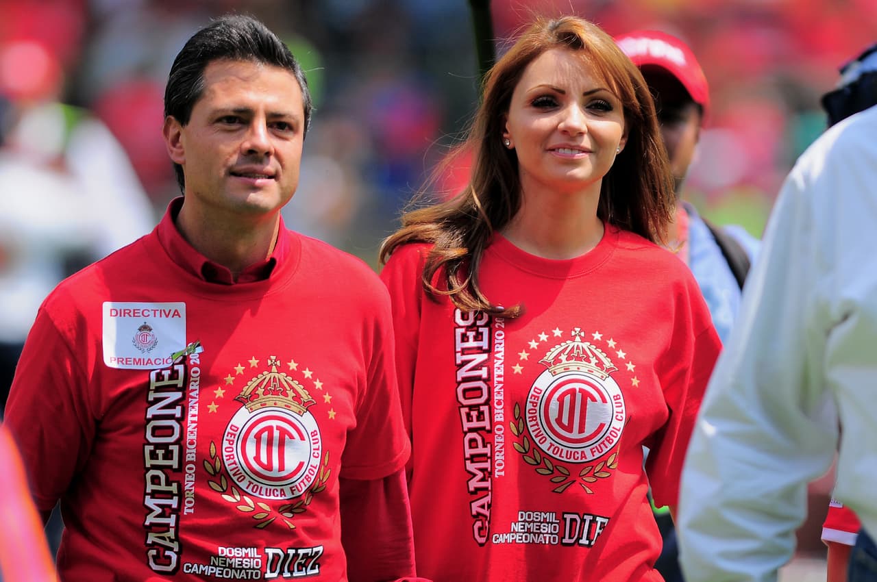 El presidente mexicano Enrique Peña Nieto es un fanático declarado de Toluca.
