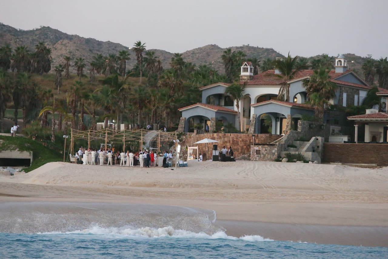 Así lucía la lujosa mansión donde se celebró el matrimonio.