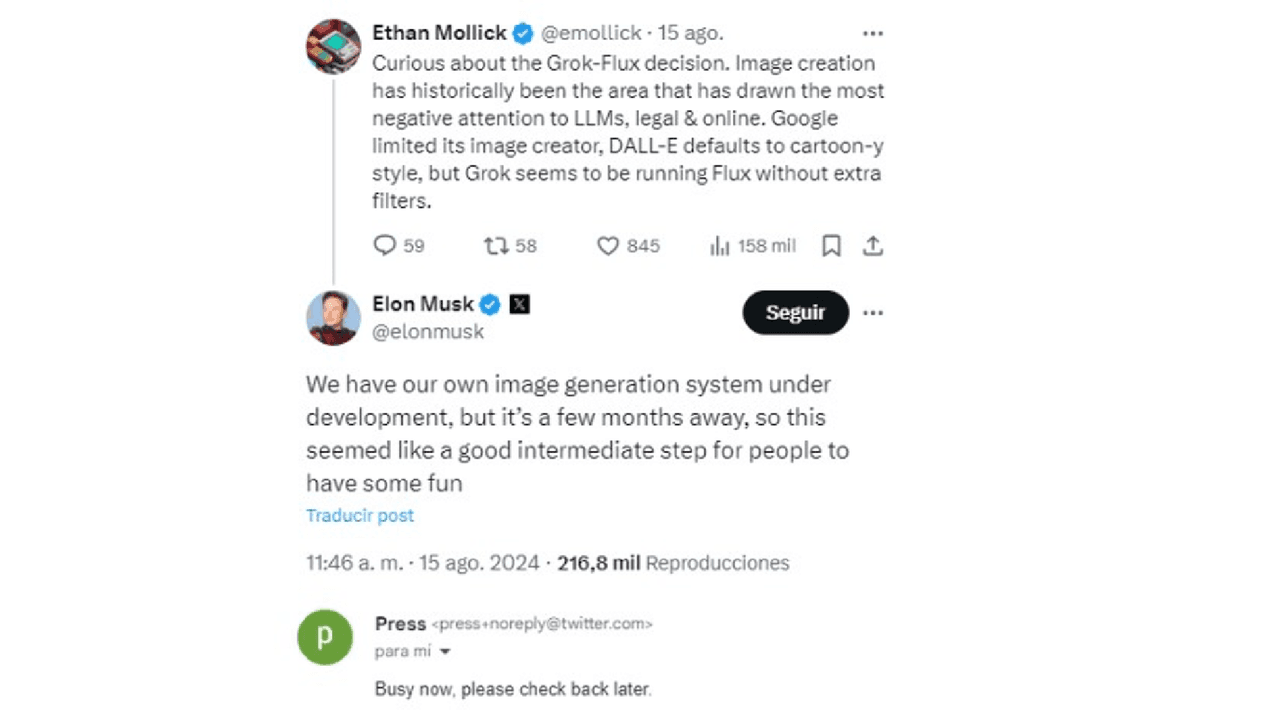 Fuentes: captura de X.