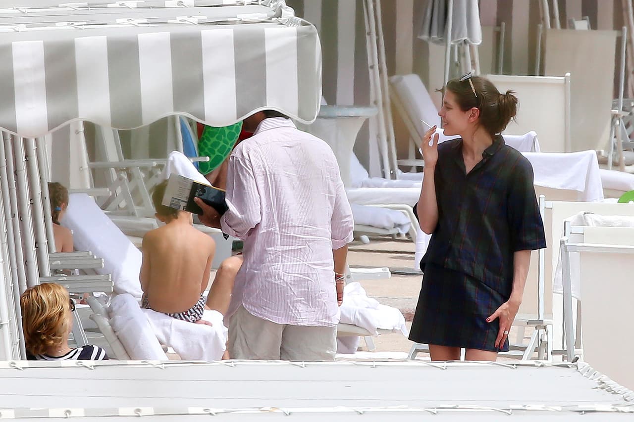 La guapa princesa estaba acompañada de algunas amistades y su hijo Raphaël.