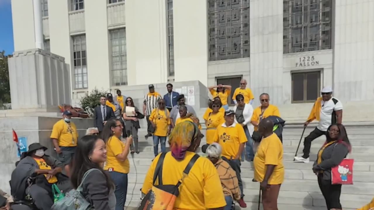 Inquilinos y activistas protestan en Alameda para exigir viviendas dignas y frenar el alza de alquileres
