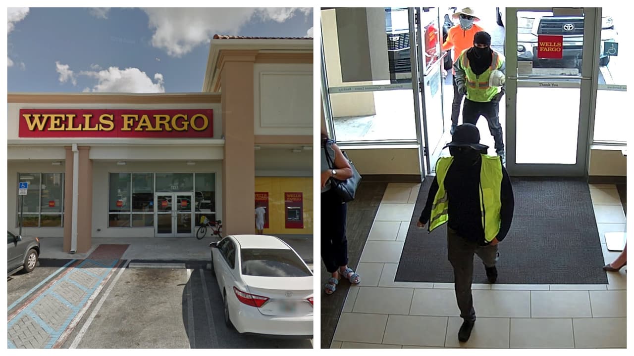 Según las autoridades, los sospechosos mostraron sus armas y exigieron a un empleado del banco que les diera dinero. 
<br>