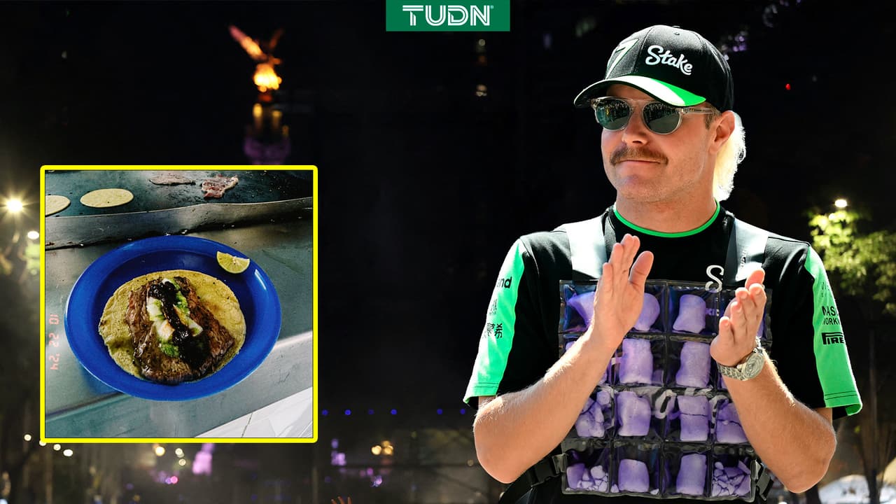 ¡De buen diente! Valtteri Bottas disfruta de los tacos en plena banqueta 