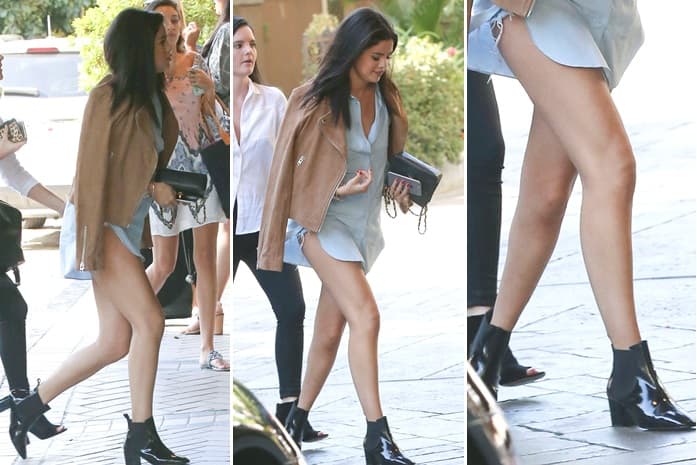 Aún cuando está más informal, para ella es muy cómodo mostrar su belleza.