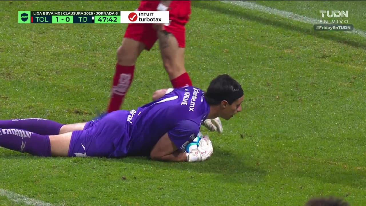 ¡TIRO ATAJADO! disparo por Paulinho.