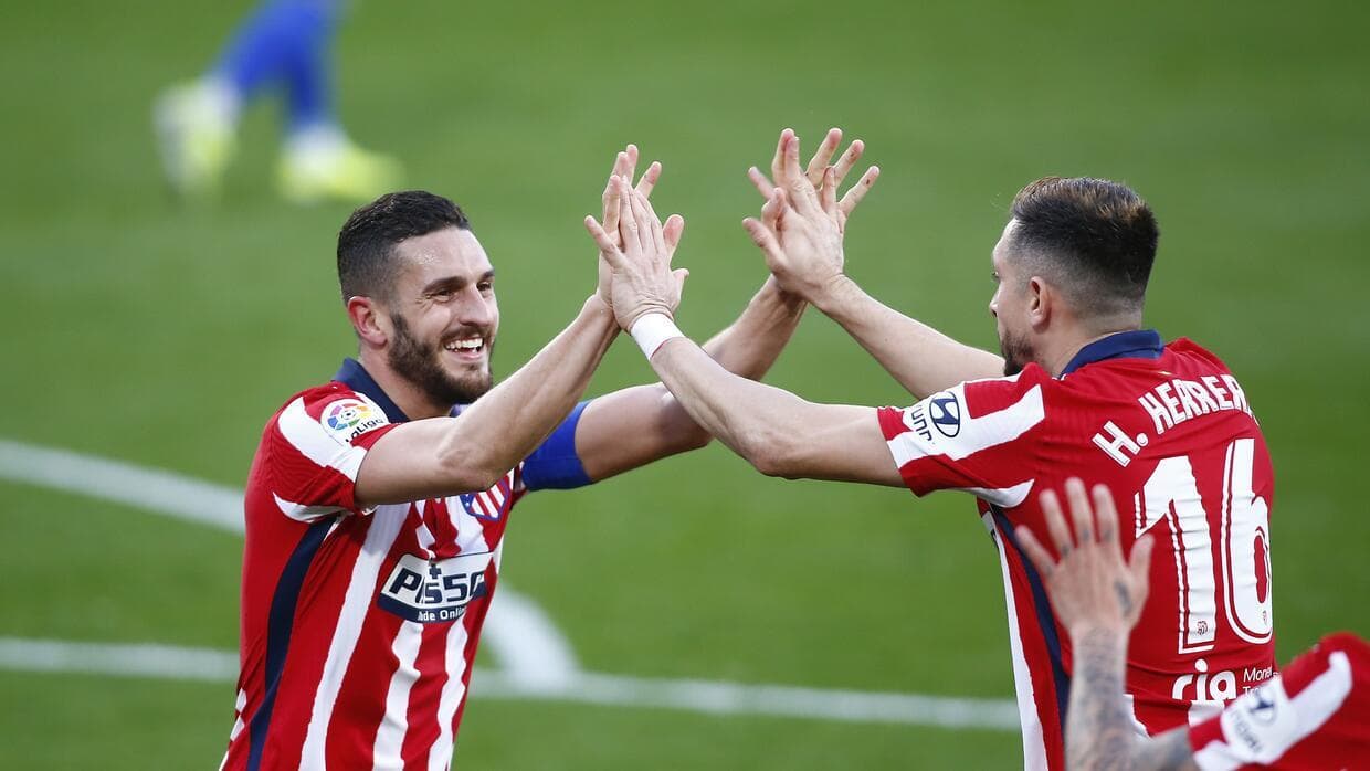 Héctor Herrera vuelve a entrenar con el Atlético tras superar el COVID