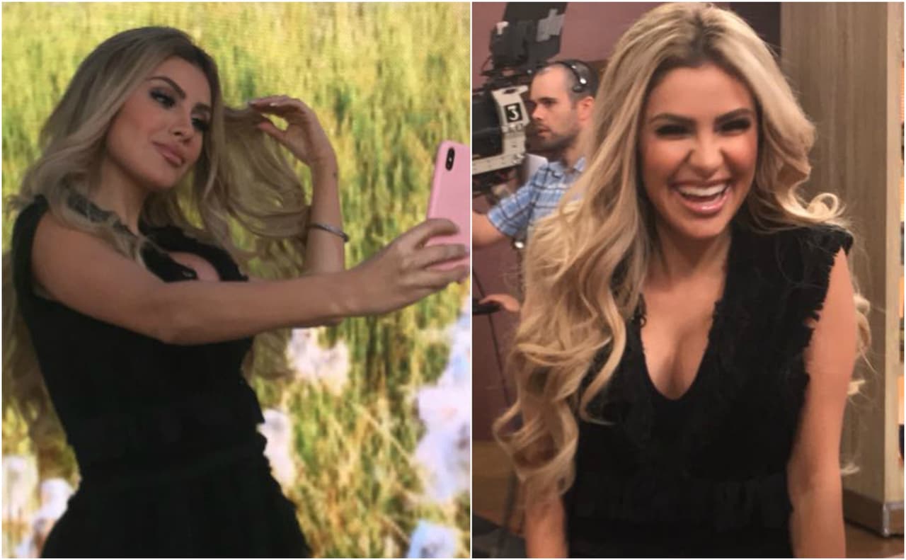 Selfies, sonrisas y confesiones en la visita de Alexa Dellanos (fotos)