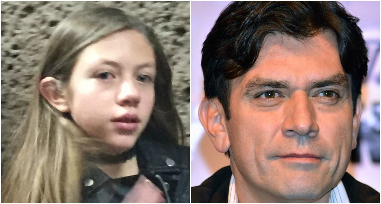 Valentina, niña a la que no ha reconocido, después de una aventura que tuvo con la actriz Andrea Noli.