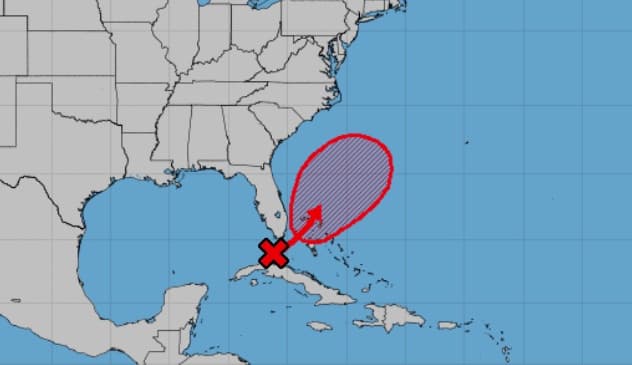 Sistema de mal tiempo cerca de los Cayos podría convertirse en la primera tormenta tropical de la temporada
