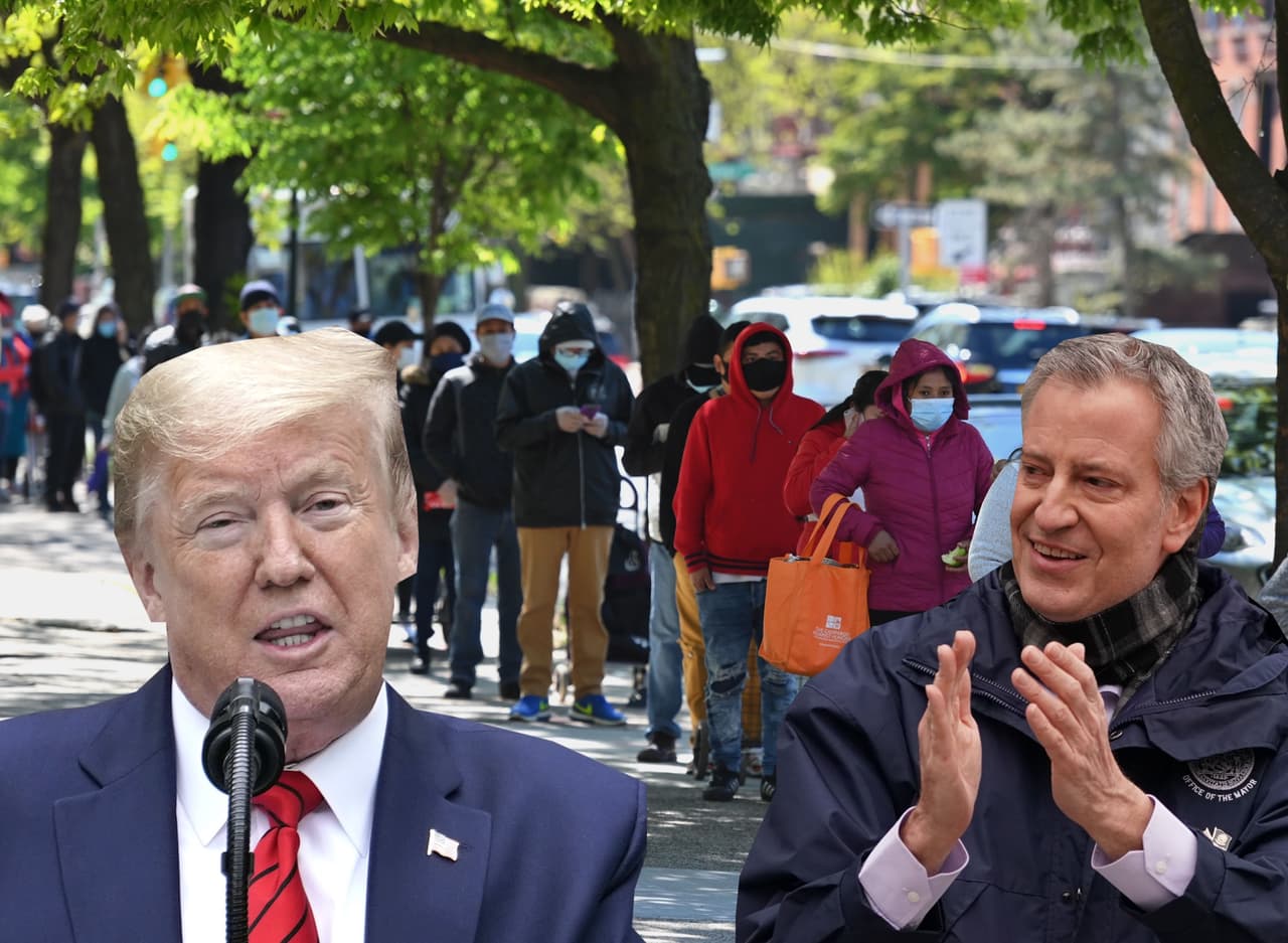 De Blasio baja el tono contra Trump y se ilusiona con un millonario rescate económico para enfrentar el coronavirus