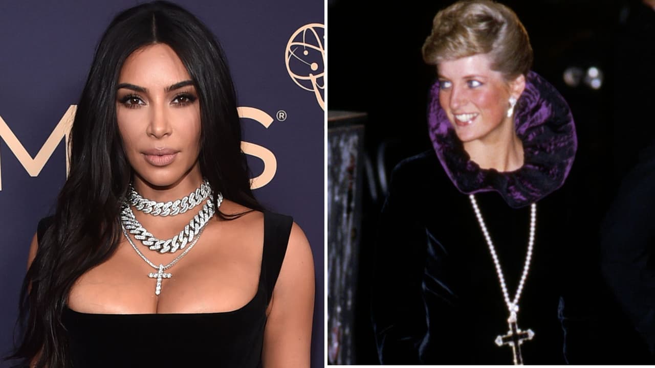 Las fotos del collar de Lady Di que Kim Kardashian se adueñó por casi 200 mil dólares