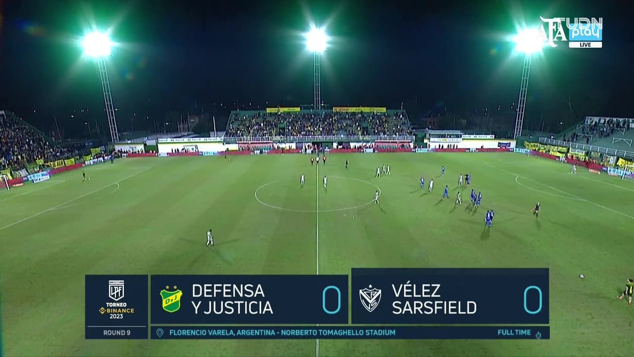 Resumen | Cerrado empate en casa firma Defensa ante Vélez Sarsfield