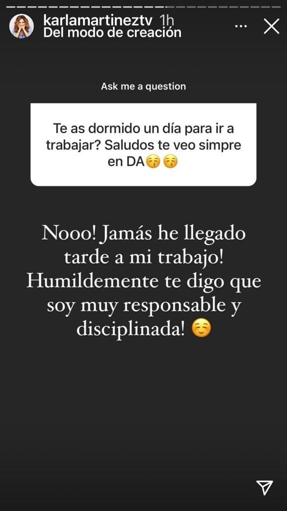 Y gracias a que es muy responsable con sus compromisos laborales es como la podemos ver todos los días en el show matutino.