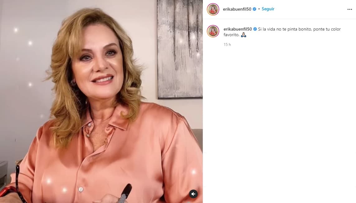 “
<b>No tengo ninguna cirugía en mi cara</b>; esta soy con mis arrugas, a veces más o menos, los filtros ayudan, pero no hay que abusar porque a veces ni te pareces", señaló.