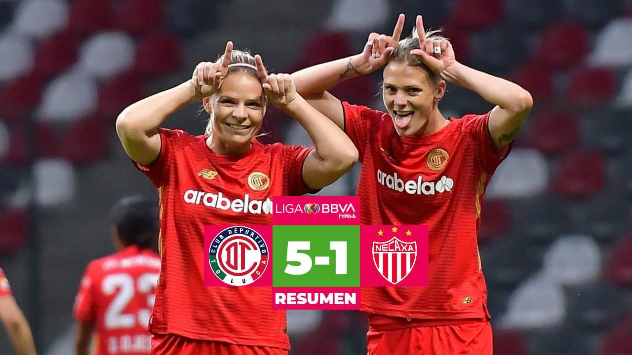 Resumen | Diabólica goleada de Toluca a Centellas