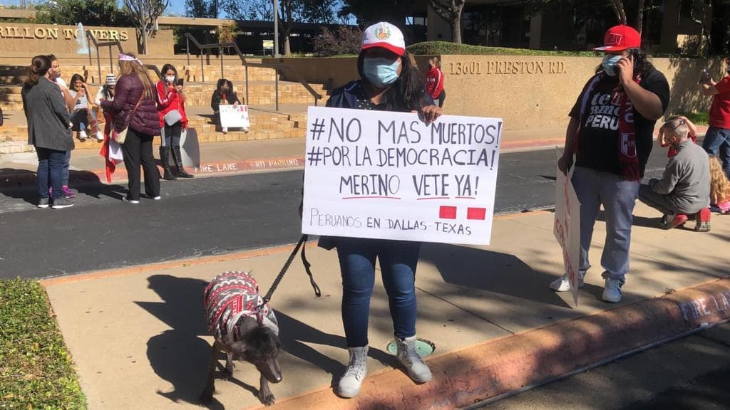 Los organizadores dijeron que no se han permitido protestas a nivel nacional en Perú, porque se ha censurado a los medios.
<br>
<br>