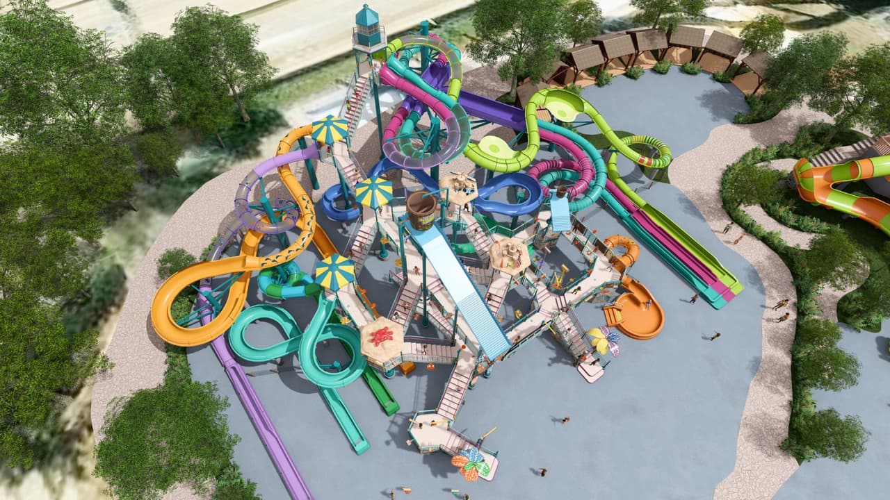 La pieza central de esta ambiciosa expansión es Splash Island,
<b> un área temática costera de 5,400 metros cuadrados que llevará a los visitantes a un paraíso acuático lleno de color y diversión.</b> Este nuevo espacio contará con una 
<b>impresionante estructura de juego acuático de varios niveles</b>, diseñada especialmente para los más pequeños.