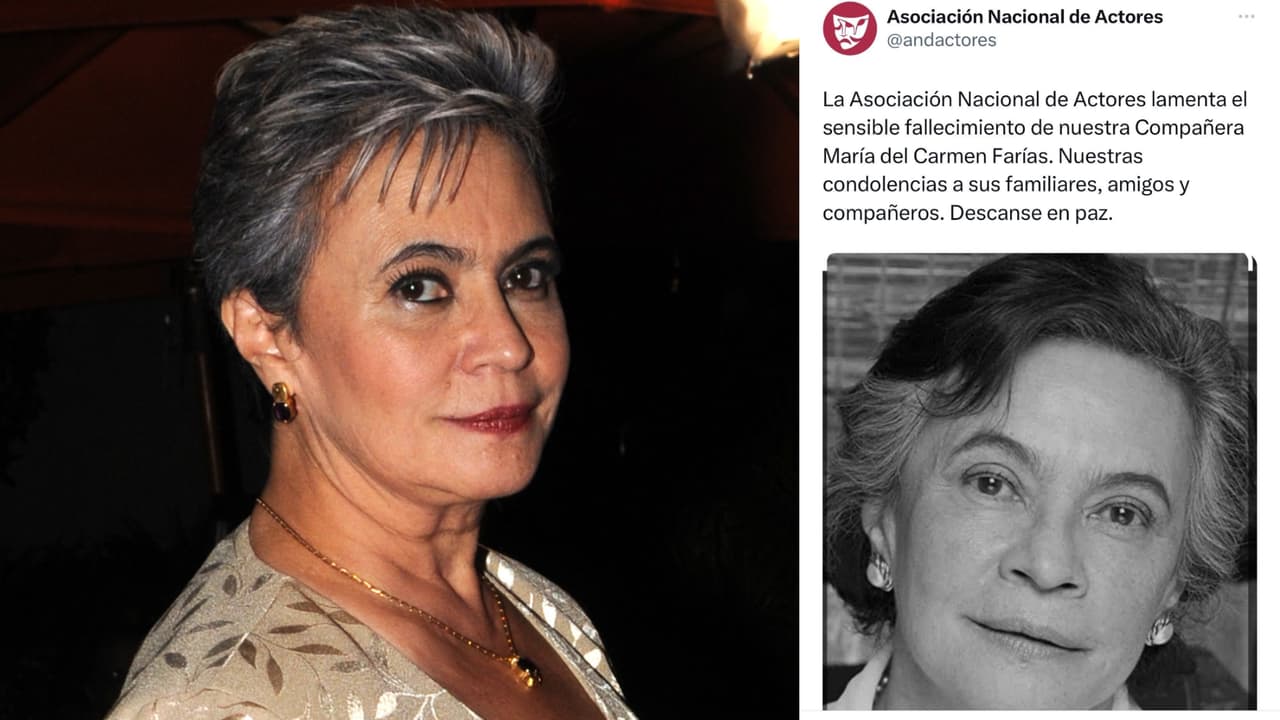 La ANDA confirmó la muerte de la actriz mexicana María del Carmen Farías.