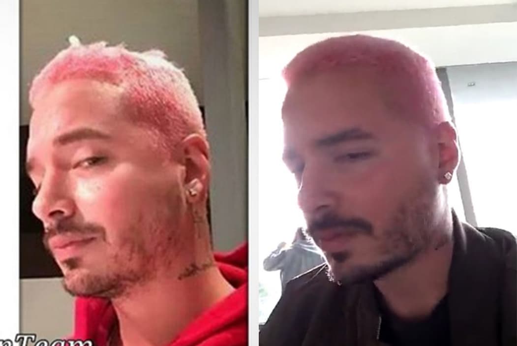 J Balvin ya no sabe ni cómo reinventarse, ahora se pintó el cabello de rosa y no para de presumirlo.