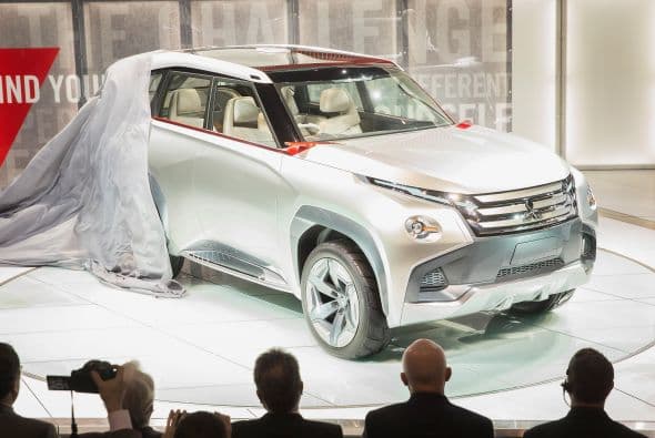Mitsubishi hizo la presentación en Norteamérica del prototipo GC-PHEV, una interpretación de lo que el todoterreno Montero puede ser convertido en un vehículo híbrido enchufable.