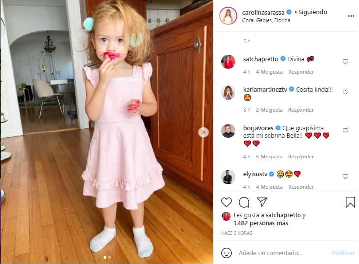 A penas hizo la publicación, se dejaron ver emojis de corazones y caras risueñas de parte de sus fans y sus amigos de Despierta América. Karla Martínez, Satcha Pretto y Chef Yisus, quienes también tienen hijos, comentaron las imágenes.