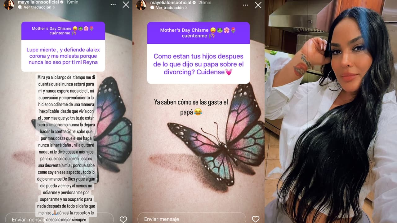 Mayeli Alonso criticó en Instagram el actuar de su ex Lupillo Rivera tras declarar que ellos aún no están divorciados.