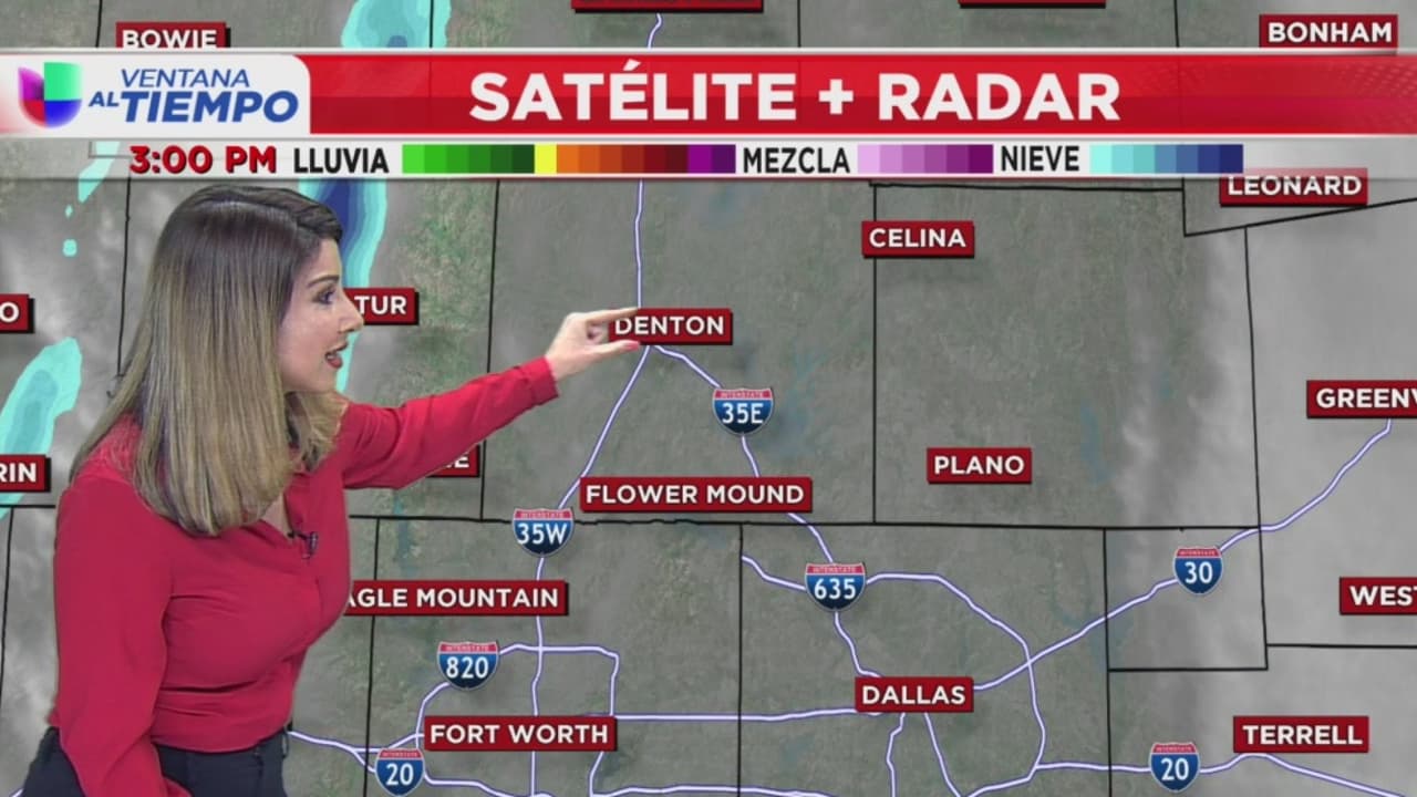 Un frente frío se desplazó por el norte de Texas