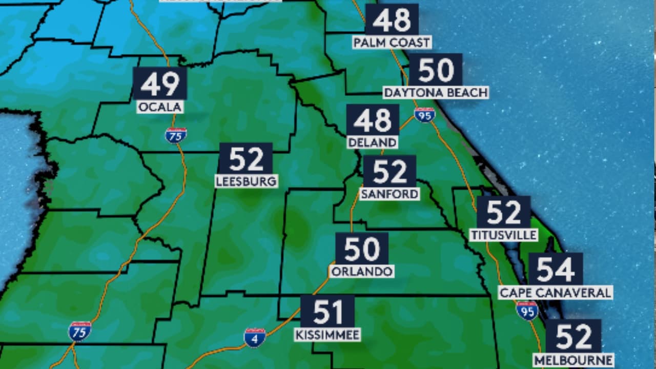 Prepárate para el frío en Florida Central
