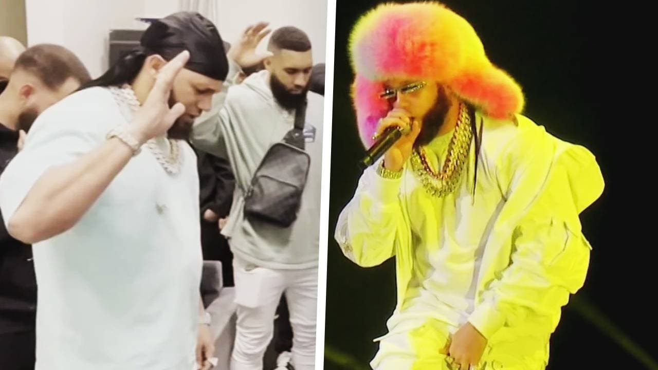 El Alfa ora antes de salir a la tarima: estuvimos en exclusiva desde su 'backstage'