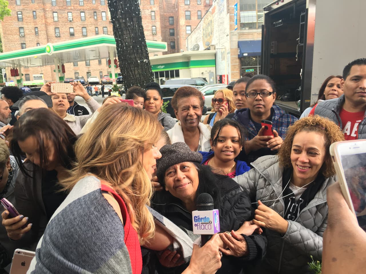 Todo el mundo quería tomarse una foto con la Flaca.