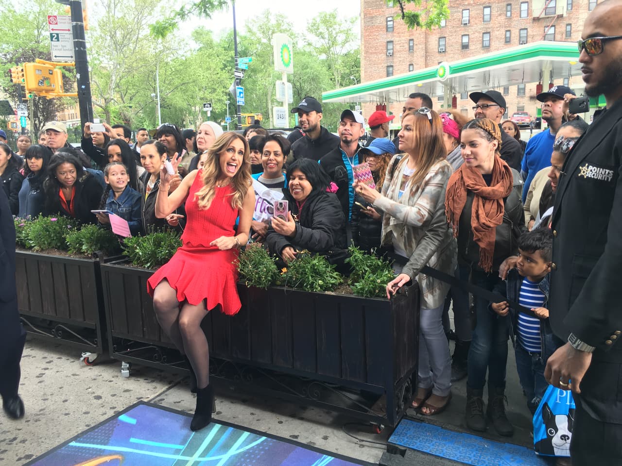 Y así posó para nuestra cámara.