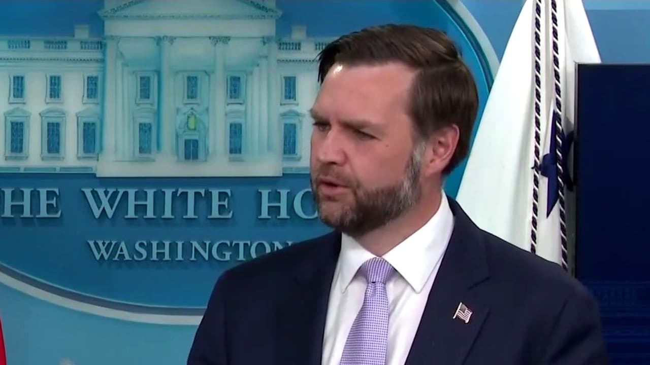 Vicepresidente J.D. Vance encabeza conferencia de prensa desde la Casa Blanca hoy 19 mayo 2026
