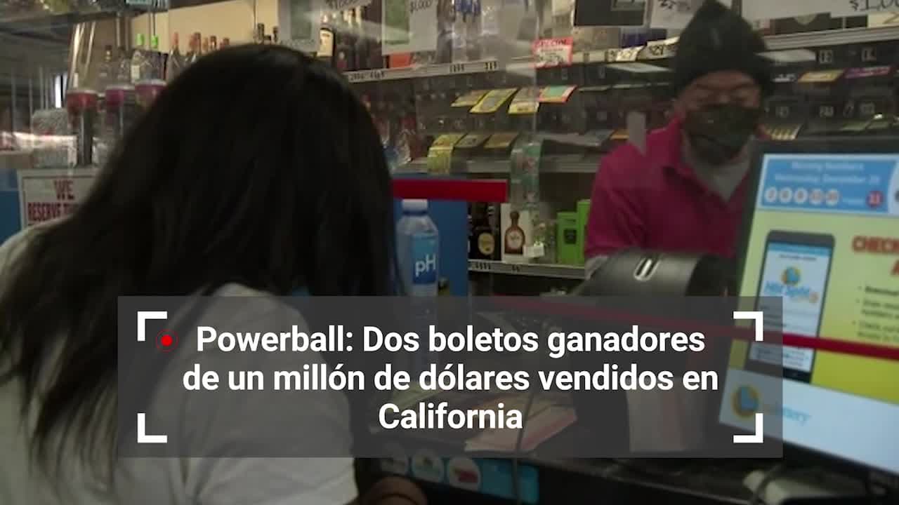 Powerball: Dos boletos ganadores de un millón de dólares vendidos en California