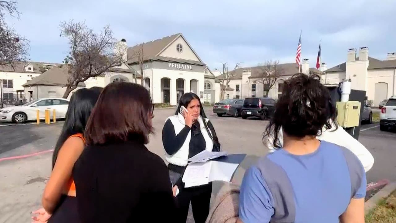 Residentes de complejo departamental en Dallas denuncian pagar renta, pero siguen con deuda y temen el desalojo
