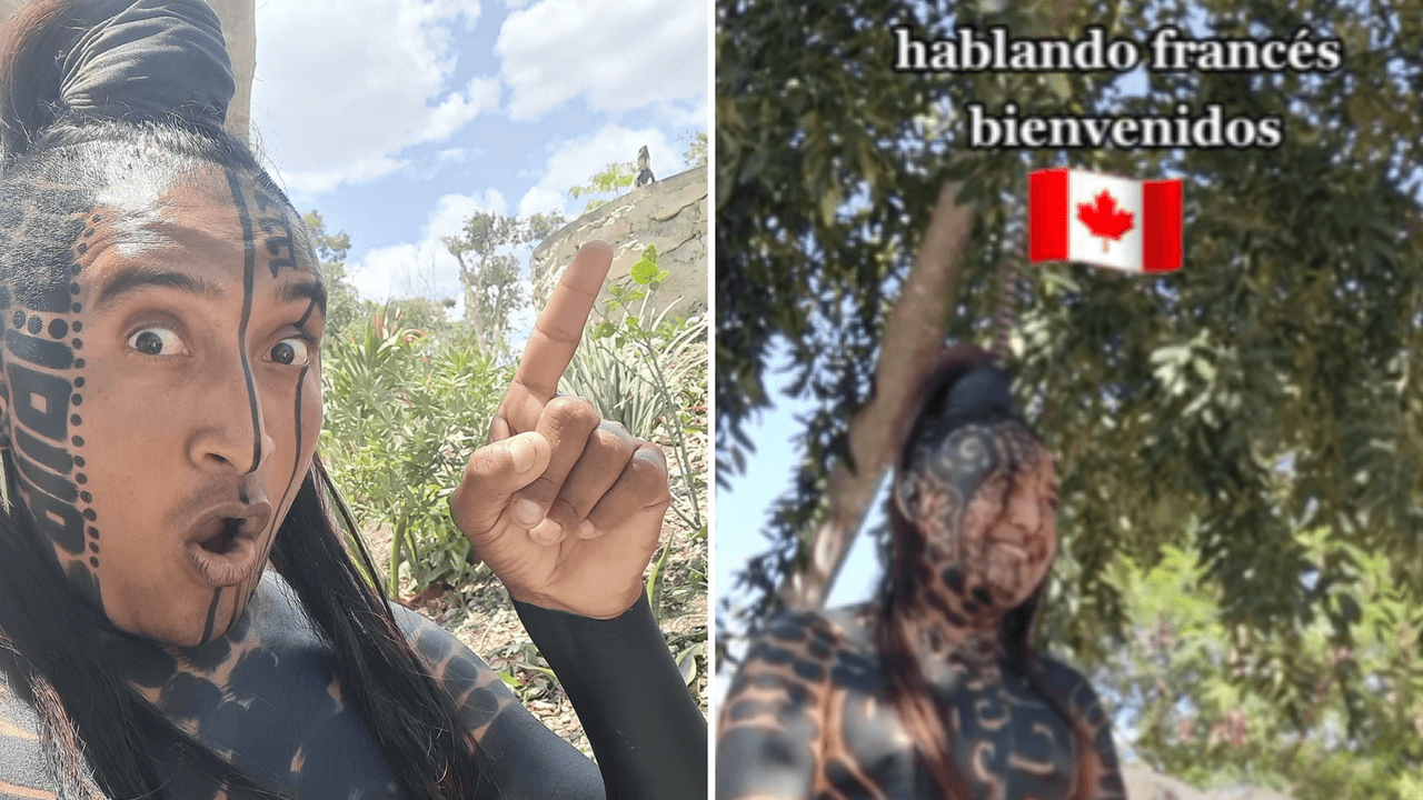 Maya conquista extranjeros con perfecto francés: habla 4 idiomas para dar a conocer su cultura