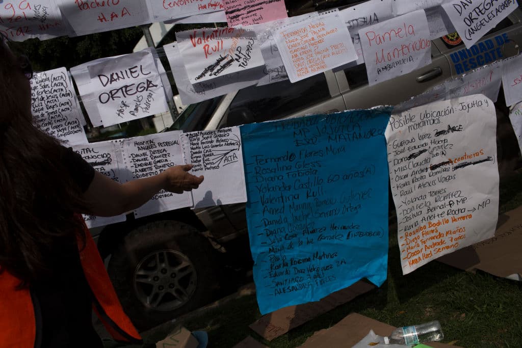 El nombre de Frida Sofía no estaba en las listas de niños desaparecidos. Rescatistas luego aseguraron que habían bautizado a la una persona con la que hicieron contacto y luego dio señales de vida. Esa versión fue desmentida por la Marina mexicana.