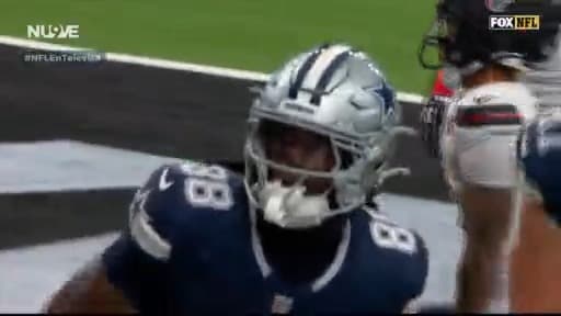 Cee Dee con el pase de touchdown de Prescott