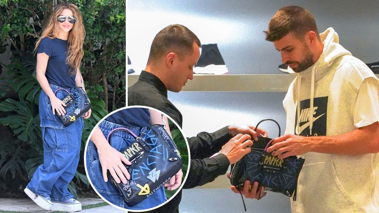 Shakira llevaría el bolso que le regaló su ex, Gerard Piqué.