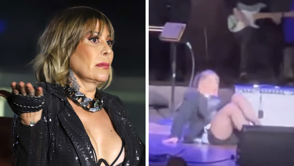 Alejandra Guzmán informa que se dislocó la cadera tras caerse en el escenario