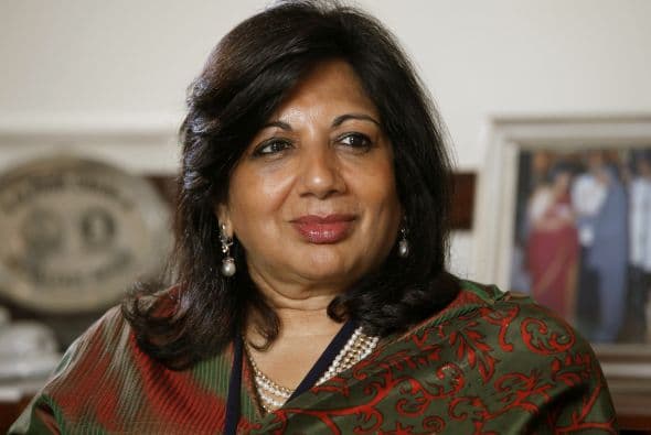 92.- KIRAN MAZUMDAR-SHAW: Presidenta de Biocon Limited, una compañía de biotecnología con sede en Bangalore, India.