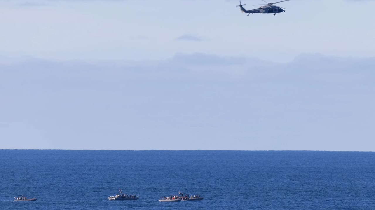 Artemis II: Así es el traslado en helicóptero de los astronautas al buque en aguas de California