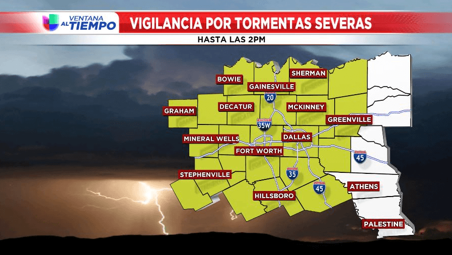 El norte de Texas está bajo vigilancia por tormentas severas