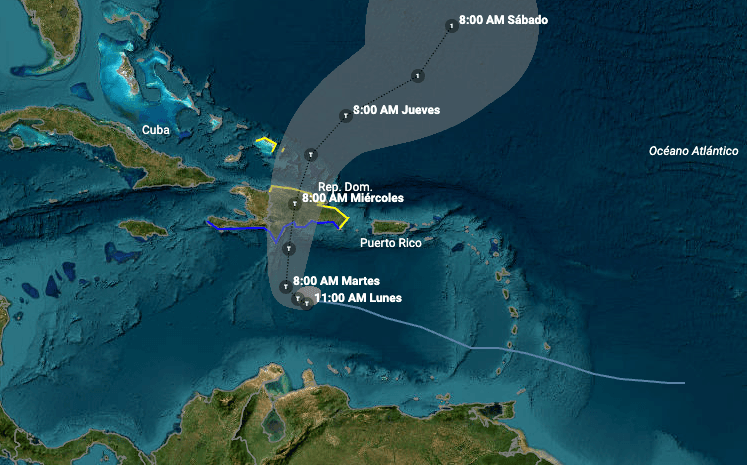 La tormenta tropical Franklin amenaza a República Dominicana y Haití