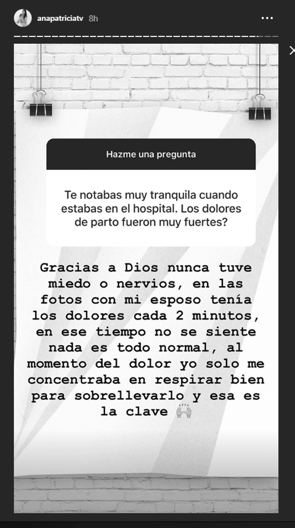 La conductora respondió a preguntas de sus seguidores en Instagram.